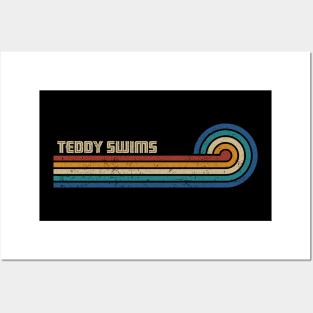 Teddy Swims  - Retro Sunset Posters and Art